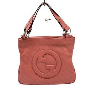 Gucci Pink Sakai Be Green Calfskin Diagonal Stitched Tote Bag*FULL INCLUSION*NWT